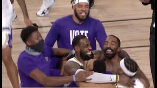 Lakers Celebrate Their 2020 NBA Championship | Final Moments Of Game 6