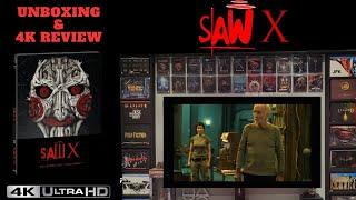 Saw X 4k Ultra HD Bluray Collector's Edition Steelbook Unboxing & 4k Review.