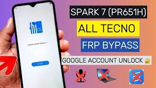 FRP Bypass  on Tecno Spark 7 (PR651H) Google Account Unlock  2024 method 