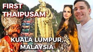 Our FIRST ever Thaipusam in Malaysia!  | Batu Caves, Kuala Lumpur Vlog 2023