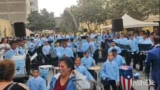 Banda de Música y Orquestina I.E.P MAX GUNTHER. Plaza de Armas de Lima. Día del Turismo.