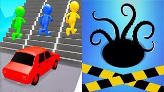 Satisfying Mobile Games ALL LEVELS Viral Tiktok Games Dark Hole VS Shape Shifting