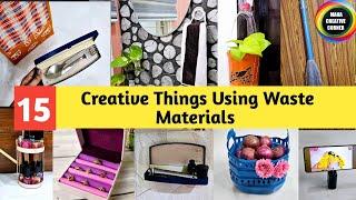 15 Waste Material craft ideas for daily use | 15 Creative Things using Waste Materials