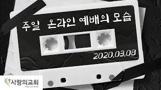 2020.03.08 장안동 사랑의교회 주일 온라인예배의 모습