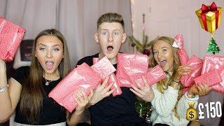 £150 PRESENT SWAP w/LITTLE SISTER & GIRLFRIEND!! (OPENING CHRISTMAS PRESENTS EARLY)