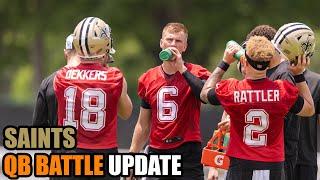 Saints QB Battle Update: Who Has the Edge After OTAs? | James Skrmetta Reacts