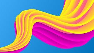 Fluid Color Abstract Background | Blend Tool | Adobe Illustrator | Full tutorial | Fiery Designs