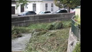 Hochwasser am MÖDLING-Bach