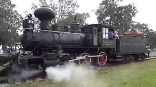 Wood Burning Steam Powered Train Orange Blossom Special in Tavares FL on Main St/Lake Dora Dr