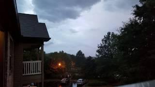 Severe Thunderstorm With Huge Cracks Of Thunder + Lightning Strikes!!