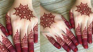 Very Easy Gol Tikki Mehndi Design For Beginners_Simple Gol Tikki Mehndi Design_Mehendi Designs