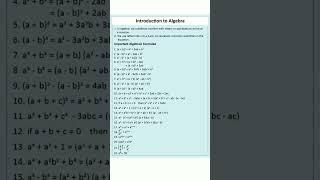 Introduction to Algebra #india #mathematics #maths