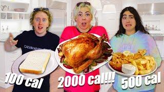 100 vs 500 vs 2000 CALORIES CHALLENGE!