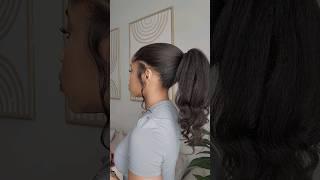 QUICK & EASY PONYTAIL USING CLIP INS  #hairstyle