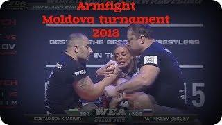 Armfight  Kostadinov vs Patrikeev  WEA Grand Prix  Moldova Armwrestling  2018