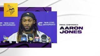 Aaron Jones on His Health Heading Into Sunday's Game, Strong Titans Defense and More