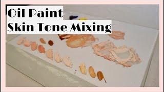 HOW TO MIX SKIN TONES WITH OIL PAINT: Using only 4 colours