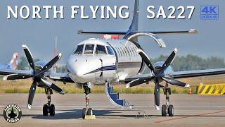 [4K] Beautiful SA227 Metroliner | North Flying | Amsterdam - Bergamo