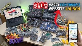 MaDDy Electronics Website Launch | New Electronics Components Unboxing | Unboxing Electronic Parts