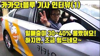 법인택시카카오 t 블루 가맹택시 기사 인터뷰(1) - 수입은 30%~40% 올랐지만, 아직 잘 몰라요^^ 개인택시기사와의 수다