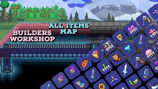 Terraria UPDATED 1.4.4 Builders Workshop (All Items Map) #terraria