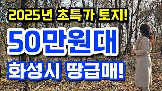 2025년 초특가 토지 등장! 50만원대 경기 국제공항 예정지 인근 화성시 우정읍 땅급매! 소액투자가능! 010-2308-4287