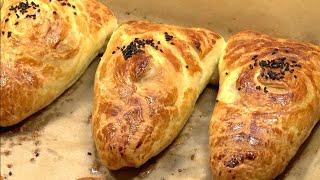 Samsa - sambusa made from beef flank and Ashanovsky puff pastry