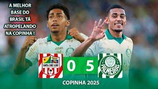 A MELHOR BASE DO BRASIL AMASSOU | Santa Cruz-AC 0 x 5 Palmeiras | Melhores Momentos | Copinha 2025