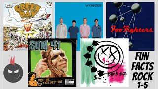 Fun Facts Rock Episodes 1 - 5 | Green Day Weezer Foo Fighters Sum 41 Blink 182