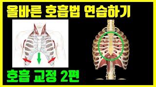 골반교정 체형교정운동 전 호흡 연습 먼저! 호흡법 교정 2편: 호흡 연습 운동 시 팁 대방출