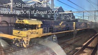 GSR Indian Pacific 4SA8 passing Redfern Wed 30 08 2017