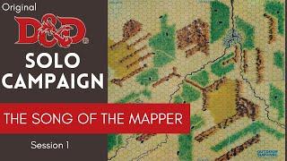 Original D&D Solo Actual Play - Session 1; Sidadd The Mapper