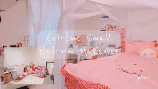 Small Bedroom Makeover | Extreme Bedroom Makeover | Aesthetic + Shopping and Unboxing  2020