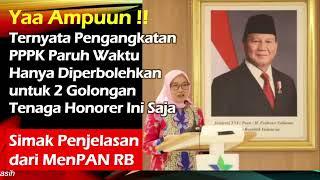 Pengangkatan PPPK Paruh Waktu Hanya Diperbolehkan Untuk 2 Golongan Ini, Benarkah ? @kangedibae