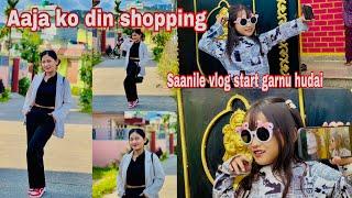 Aajako shopping  || vanji le first time vlog started garnu hudai|| SundarBinitaVlog