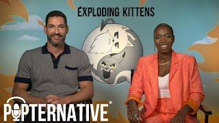 Tom Ellis and Sasheer Zamata talk about Exploding Kittens on Netflix