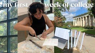 First Week of College | classes, studio hours, exploring campus