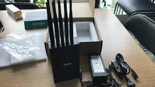 5G Phone Signal Blocker with 10 Antennas Portable Jammer 10W Output