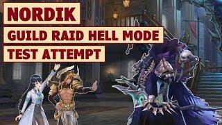 King's Raid - Guild Raid Nordik Hell Mode Showcase + Brief Guide