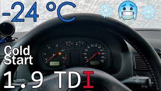 Golf 4 1.9 TDI Cold Start -24C