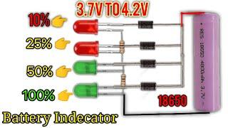 Lithium 18650 Battery Voltage Indicator 3.7V To 4.2V | NO ic