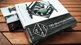 NB-BlackSilent Pro 80mm Unboxing // Noiseblocker BlackSilentPro Fan PC-P PWM (ITR-PC-P) 80x80x15