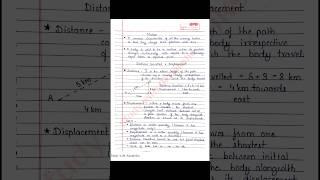 Motion chapter notes | Class 9 science notes | S chand physics notes | NCERT | CBSE |