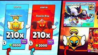 WOWWWWW!! ANGELIC DROPS & NEW FREE MYTHIC STAR DROP. | BRAWL STARS GIFTS!! & RANDOM MORTIS MOMENTS