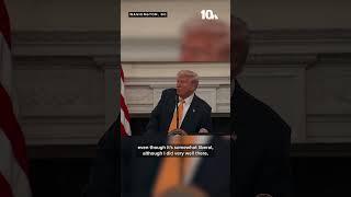 Trump gets into heated exchange with Maine Gov. Mills #nbc10 #wjar #news #trump #governors #politics