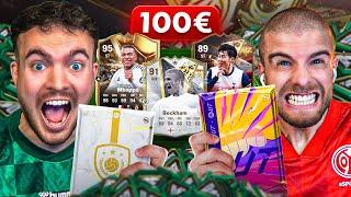 ICON & HERO PACKS!! WER erreicht MEHR in 1 STUNDE mit 100€ in FC 25  (ACCOUNT BATTLE )