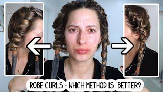 TESTING TWO VIRAL OVERNIGHT HEATLESS ROBE CURLS METHOD- WHICH IS BETTER? Lets Find Out