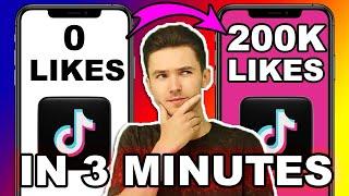 HOW TO GET 200K LIKES ON TIKTOK VIDEOS IN 3 MINUTES | FAST WAY TO GROW ON TIKTOK IN 2025