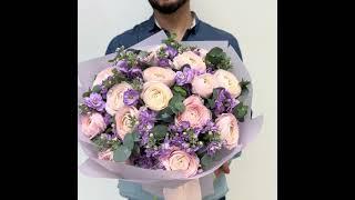 Дуо Букет M  «Искусство Любить» #flowerstory #букеты #магазинцветов #цветы #ранункулюсы #матиолы