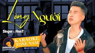 KARAOKE | Lòng Người - Finn T | Tone Nam - Lòng Người Nông Sâu Khó Đo Lường...Karaoke Meme